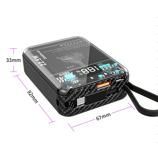 T12 PD 20W USB 22.5W Power bank